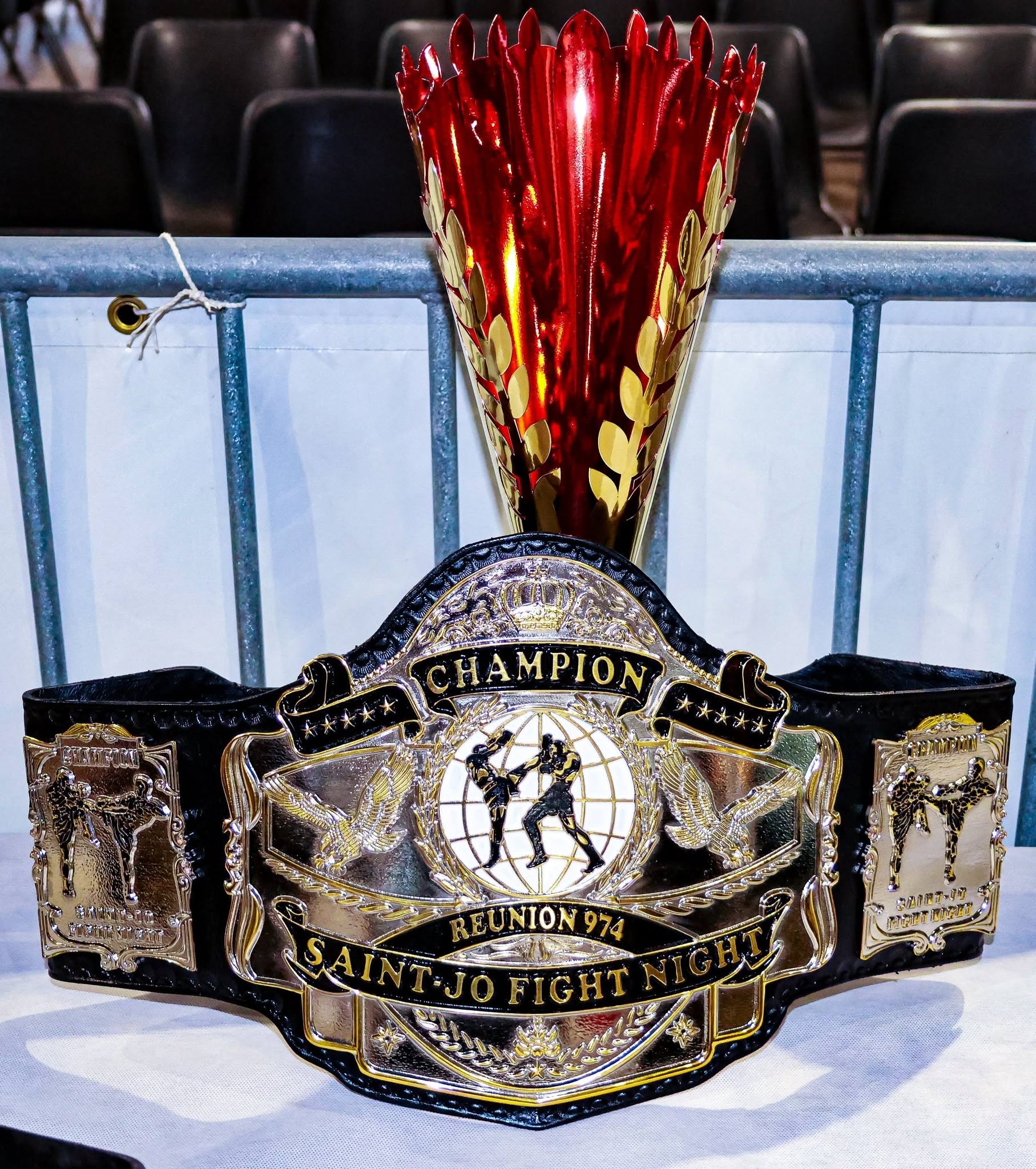 Ceinture officielle du gala international St-Jo Fight Night 974 version 2
